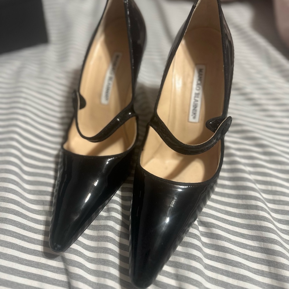 Black Patent Leather Women's Shoes